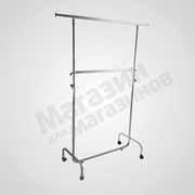 Вешало мобильное, двух ярусная стойка для одежды