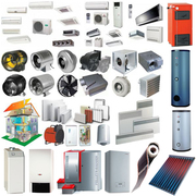 Вентиляторы, кондиционеры, отопительные котлы, конвекторы, теплый пол