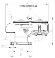 Совмещенный механический дыхательный клапан СМДК 50АА (50АН), СМДК 100