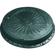 Люки пластиковые черные и цветные с замком,  ф 620мм,  тип 