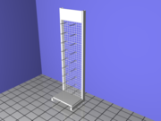 Стеллаж пристенный с крючками. Торговое оборудование.