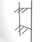 Стеллаж эконом для магазина одежды.