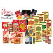 Паста,  савоярди,  оливковое масло,  гриссини