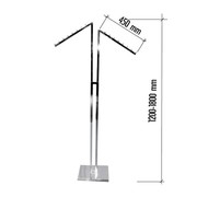 Стойка для одежды, хром