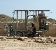 Карьер ракушечника в Крыму.