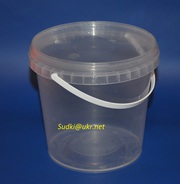 Пластикова тара для меду,  відра на 1л