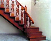 Деревянные перила в Харькове