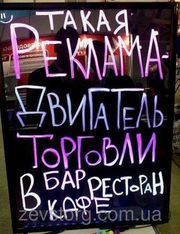 Рекламная LED-доска 80*60, флуоресцентная доска