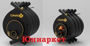 Дровяная печь калориферная Canada classic 400 м3 Барахты Крушинка