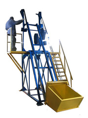 Скиповый погрузчик для подъема сыпучих грузов