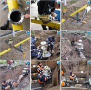 Оборудование для врезки в трубопровод под давлением.