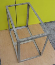 Каркас з оцинкованого куточка 25х25х3 мм, 477х590х330 мм.