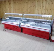 Холодильные витрины JUKA ,  выкладка 740 мм,  длина 1, 3 1, 6 1, 9м