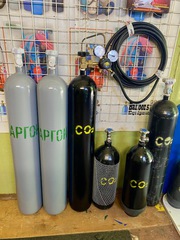 Балон 10л під Аргон,  Вуглекислоту,  МІКС,  Кисень,  Азот