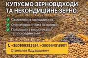 Закуповуємо некондиційне зерно,  зерновідходи та побічну агропродукцію